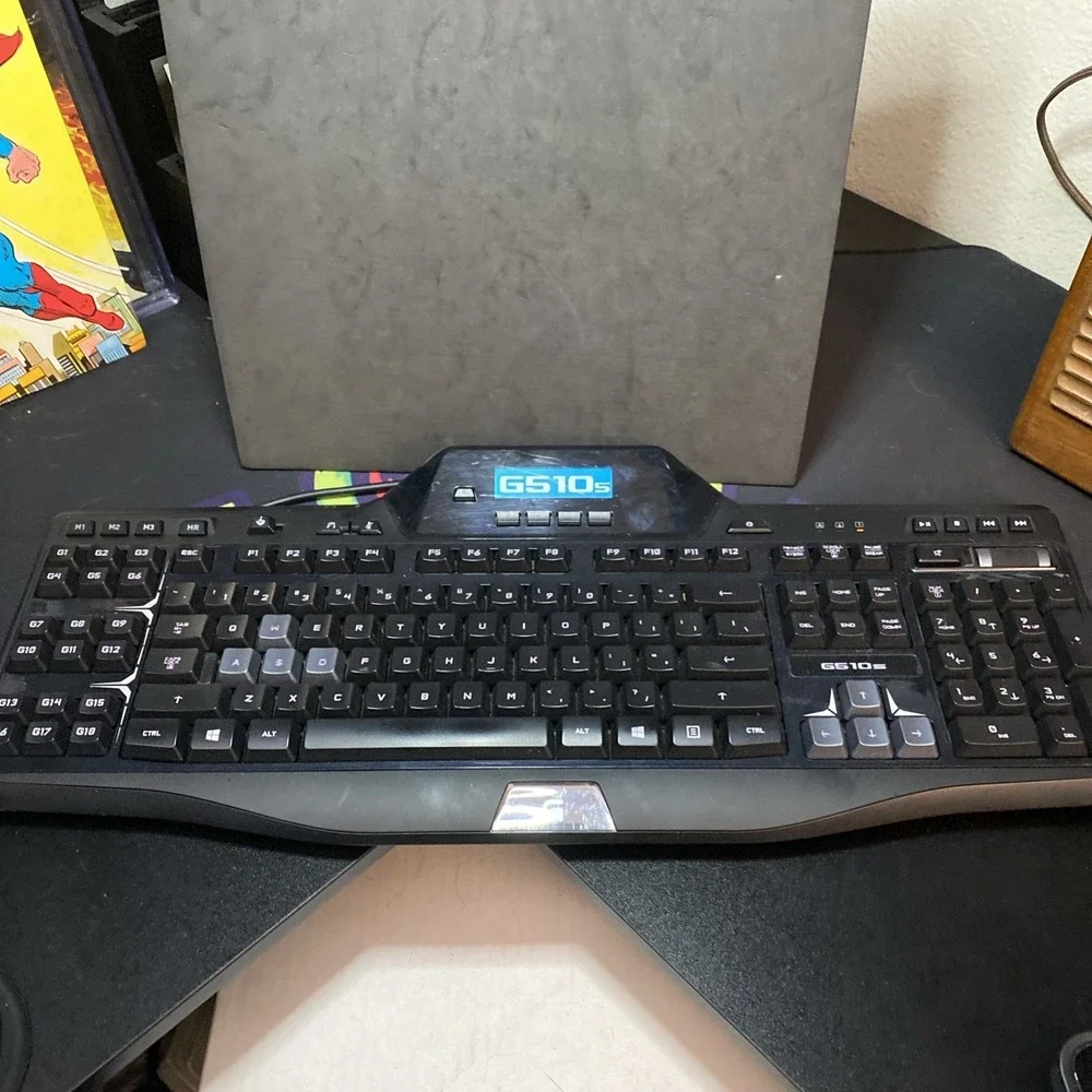 Logitech G510s Wired Gaming Keyboard with Programmable LCD Screen Works Nice! G1